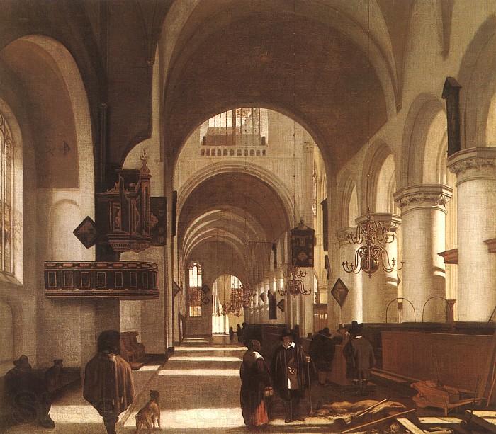 Emmanuel de Witte Interior of a Church Norge oil painting art